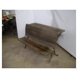 VINTAGE SCHOOL DESK / BENCH W/