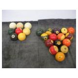 VINTAGE POOL BALLS