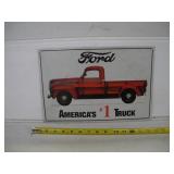 FORD METAL SIGN 14X9 1/2
