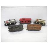 VINTAGE MARX "O GAGE" TRAIN CARS