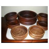 RETRO TEAK WOODEN SALAD SET