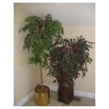 (2) FAUX PLANTS TALLEST 6FT