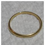 14K GOLD BAND RING SIZE 6