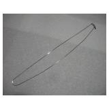 MONET SILVER NECKLACE 17IN LONG