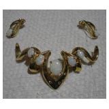 14K GOLD PENDANT W/ MATCHING EARINGS