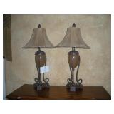 (2) TABLE LAMPS 34IN TALL