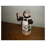 1969 BARSOTTINI EMPTY WINE CERAMIC MONK DECANTER