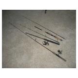 AXUL-SHAKESPEAR-MITCHEL 300X FISHING RODS & REELS