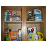 CLEANING SUPPLIES CONTENT OF CABINET