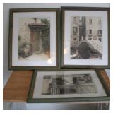 3) 16 X 20 FRAMED PRINTS