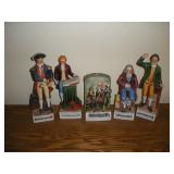 PORCELAIN DECORATIVE EMPTY WHISKEY DECANTERS