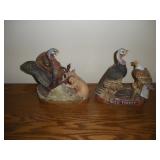 WILD TURKEY WHISKEY EMPTY  PORCELAIN DECANTERS
