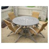 5 PIECE OUTDOOR PATIO TABLE W/ CHAIRS