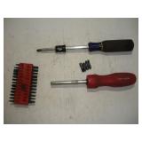 CRAFTSMAN RATCHETING AND IRWIN EXTENDING BIT--