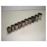 SNAPON 1/2 IN DRIVE SOCKET SET 5/8 TO 1 1/8