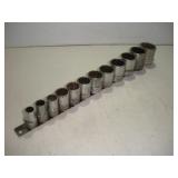 SNAPON 1/2 IN DRIVE SOCKET SET 7/16 TO 1 5/16
