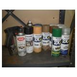 SPRAY PAINT CONTENTS OF SHELF