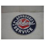 VINTAGE PACKARD PORCELIN SERVICE SIGN 11IN