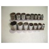 SNAPON AND PAR-X 3/8 DRIVE SAE SOCKET SETS