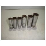 SNAPON ASSORTED 3/8 DRIVE METRIC DEEPWELL---