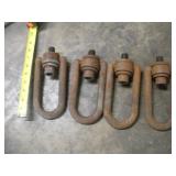 (4) SWIVEL LIFTING CLEVICES 3 X 3/4 (8IN LONG)