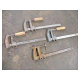 (4) 12IN BAR CLAMPS
