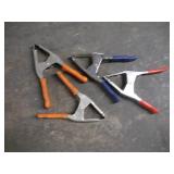 (4) PONY & BESSEY 3.5X5 IN SPRING CLAMPS