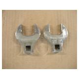 (2) SNAPON 1/2 IN DRIVE 1 5/16 CROWS FEET