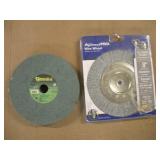 8IN GRINDING WHEEL AND WIRE WHEEL
