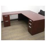 "STEELCASE" CORNER DESK W/ KEYS 72X78X28