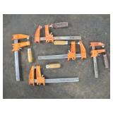 (5) JORGENSEN 5 AND 8IN BAR CLAMPS