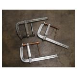 (3) WILTON 12X6 IN BAR CLAMPS