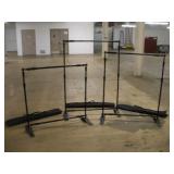 (3) TELESCOPING ADJUSTABLE BANNER STANDS