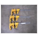 (3) WOLFCRAFT 12IN BAR CLAMPS