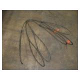 (3) 4FT WIRE ROPE SLINGS 1/2 IN THICK