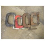 (4) 4IN C CLAMPS