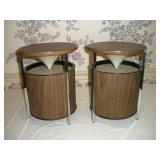 1 PAIR MID CENTURY MODERN ZENITH "CIRCLE OF SOUND"