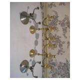 VINTAGE BRASS AND METAL CANDLESTICK HOLDERS