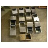 (13) STAINLESS STEEL TOILET PAPER DISPENSERS