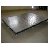 FOLDING PORTABLE STAGE PLATFORM ON WHEELS