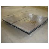 FOLDING PORTABLE STAGE PLATFORM ON WHEELS