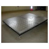 FOLDING PORTABLE STAGE PLATFORM ON WHEELS