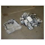 (15) CLEAR PLASTIC TOTE BAGS 2FTX2FTX5IN