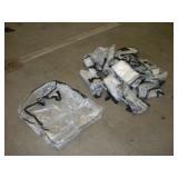 (15) CLEAR PLASTIC TOTE BAGS 2FTX2FTX5IN