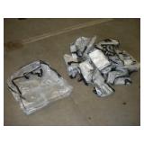 (15) CLEAR PLASTIC TOTE BAGS 2FTX2FTX5IN