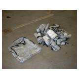 (15) CLEAR PLASTIC TOTE BAGS 2FTX2FTX5IN