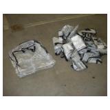 (15) CLEAR PLASTIC TOTE BAGS 2FTX2FTX5IN