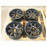14IN ALUMINUM RIMS W/ 3IN BOLT PATTERN 4 LUG 7IN