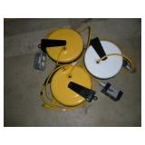 (3) RETRACTABLE CORD REELS
