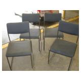 (4) STACKING OFFICE CHAIRS